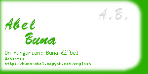 abel buna business card